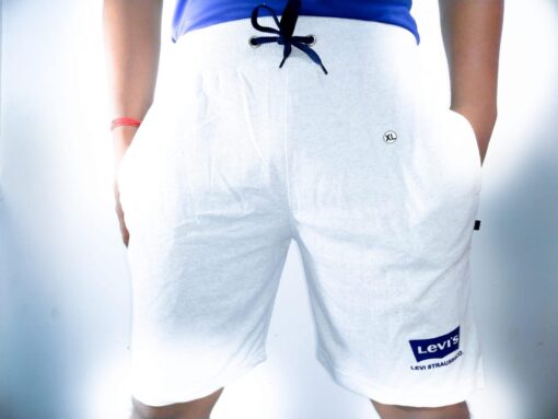 LEVI'S WHITE LARGE SIZES SHORTS FOR MEN