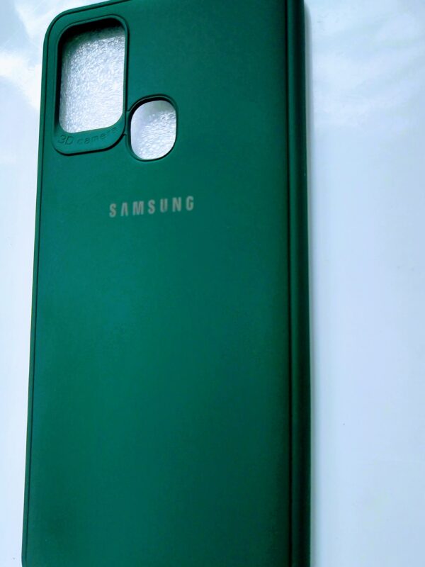 Samsung Galaxy A21s Leather Cover Dark Green Colour - dark Green leather Cover