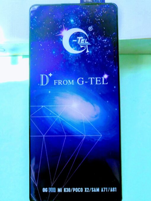 Poco X2, Redmi Note 9 Pro Max, Redmi Note 9 Pro, Poco M2 Pro, Redmi Note 9S, Redmi K30 Pro, Redmi K30, Samsung Galaxy S10 Lite, Samsung Galaxy Note 10 Lite, Samsung Galaxy A71, Samsung Galaxy A81, Samsung Galaxy A91 Edge To Edge Tempered Glass