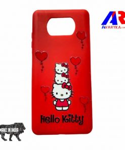 Poco X3 Back Cover - Buy Poco X3 Cover and Cases Online India - Premium High Quality Back Cover - Hello Kitty Back Cover