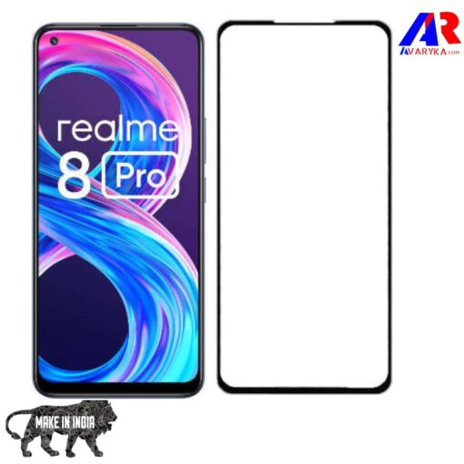 Realme 8 Pro Real Curved 2.5D Tempered Glass || Premium high quality Tempered Glass for Realme 8 Pro Gaming Edition