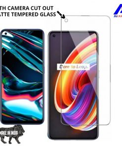 Realme 7 Pro Matte Tempered Glass Screen Protector with Camera Cut Out || Premium high quality Matte Tempered Glass for Realme 8 Pro Gaming Edition