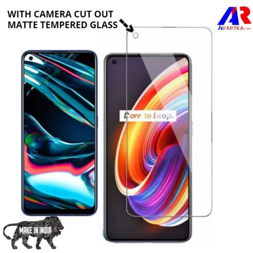 Realme 7 Pro Matte Tempered Glass Screen Protector with Camera Cut Out || Premium high quality Matte Tempered Glass for Realme 8 Pro Gaming Edition