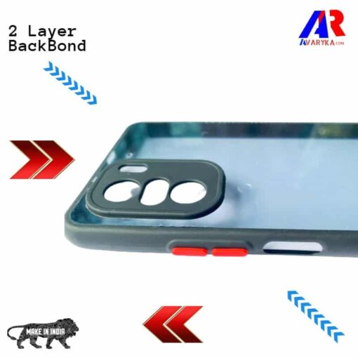 Xiaomi Mi 11X, Xiaomi Mi 11X Pro Smoke Back Cover With Camera Bump Protector For Xiaomi