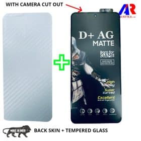 Redmi Note 10 Pro/Note 10 Pro Max Tempered Glass and Back Skin Combo Free For GAMERS