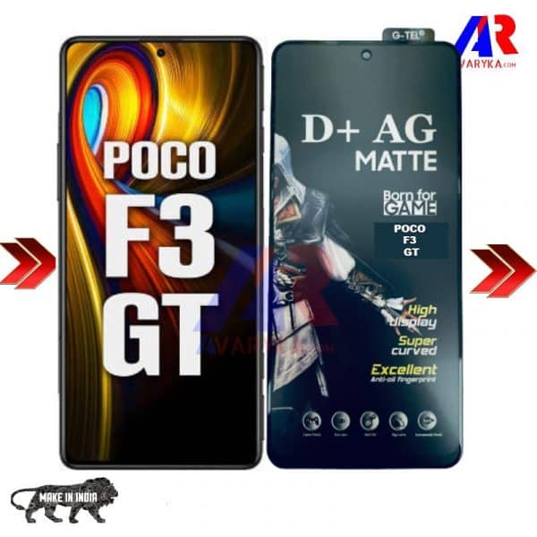 POCO F3 GT Gaming Matte Tempered Glass Made In India