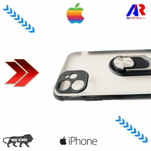 iPhone 12 Pro Back Cover With Camera Bump Protector (Black Color) | iPhone 12 pro Smoke back cover