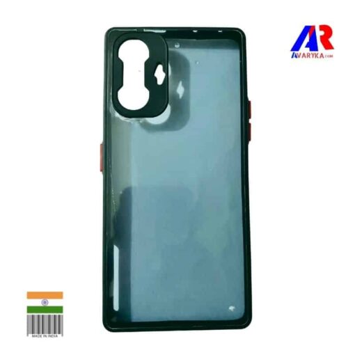 POCO F3 GT BACK COVER | TRANSPARENT BLACK BACK COVER