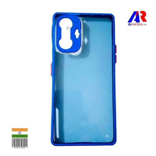 POCO F3 GT BACK COVER | TRANSPARENT BLUE BACK COVER