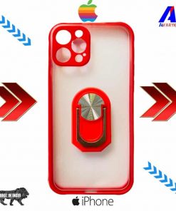 iPhone 12 Pro Back Cover With Camera Bump Protector (Red Color) | iPhone 12 pro Smoke back cover