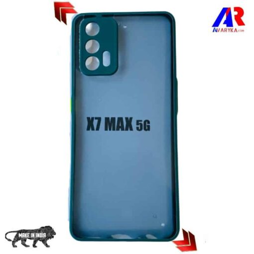 Realme X7 MAX Back Cover Green Colour || Smoke Transparent Back Cover